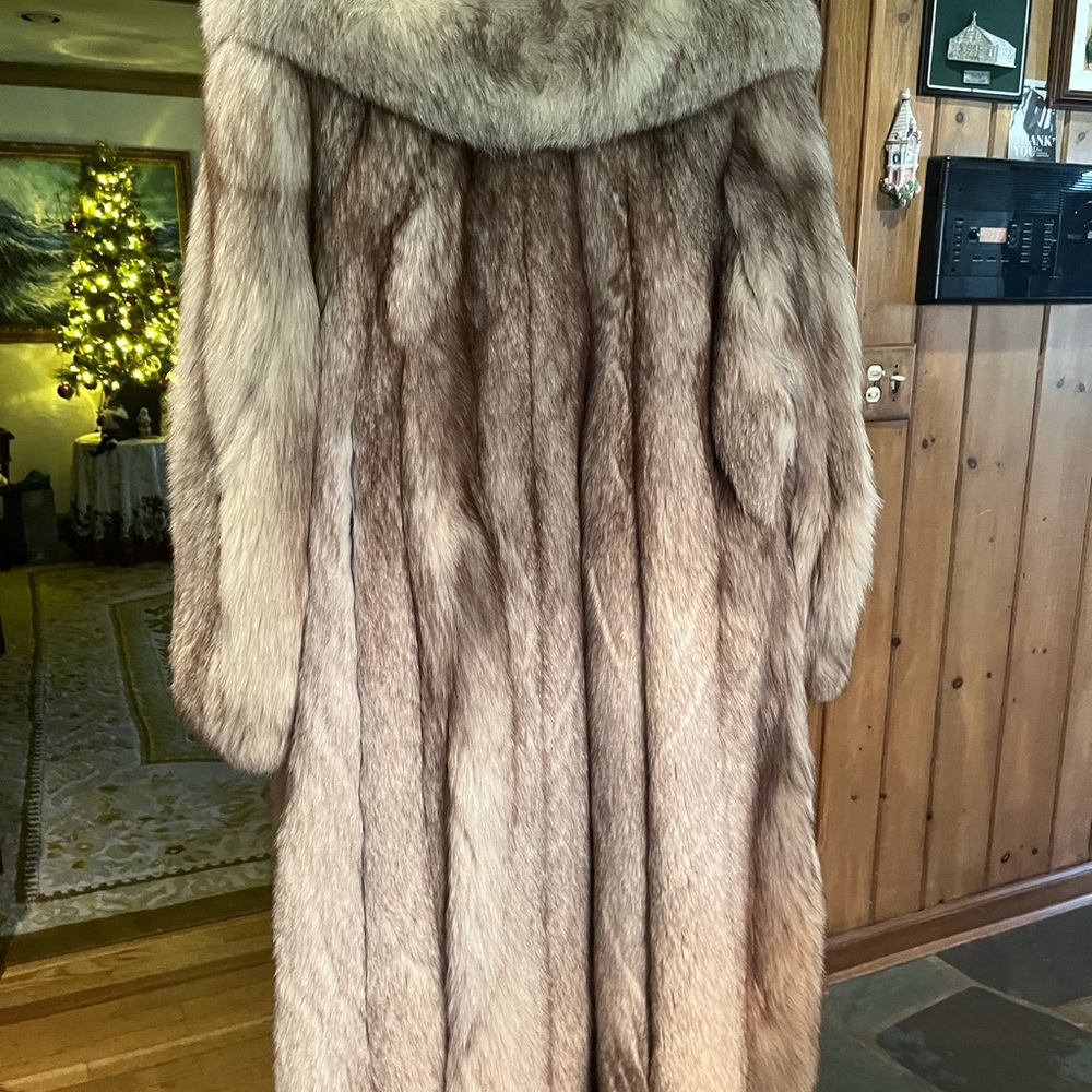 Genuine Fox Fur Coat.